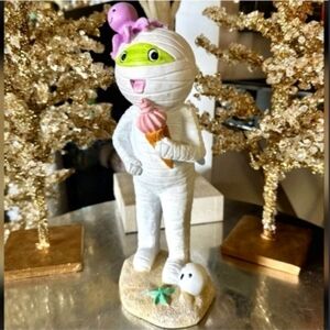 Halloween Summerween Mummy With Ice Cream on the Beach Ghost Octopus Starfish